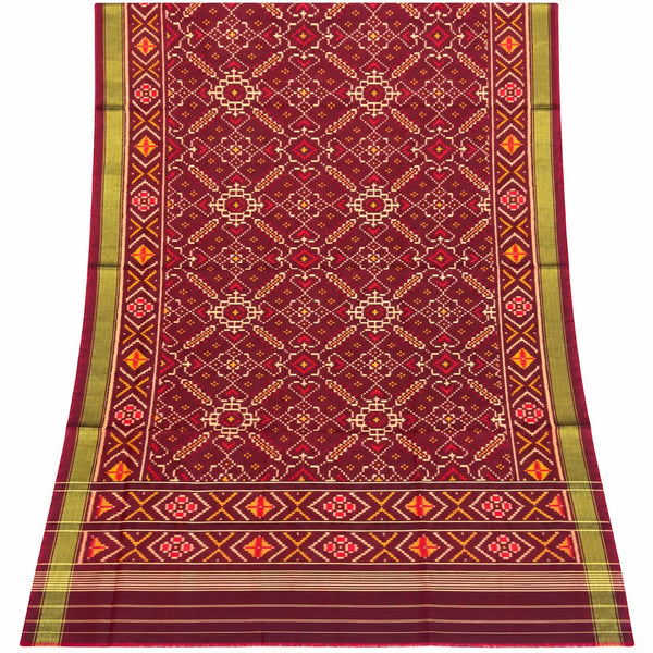 Maroon Heritage Single Ikat Dupatta