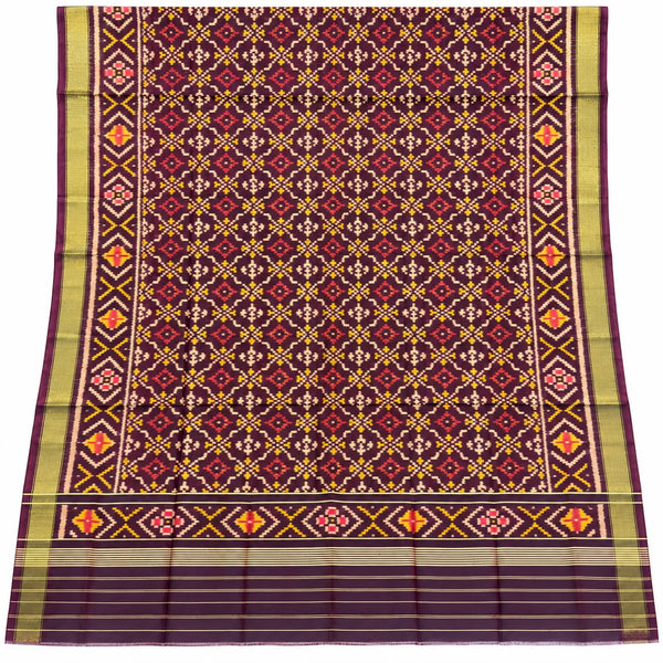 Maroon Heritage Patola Dupatta