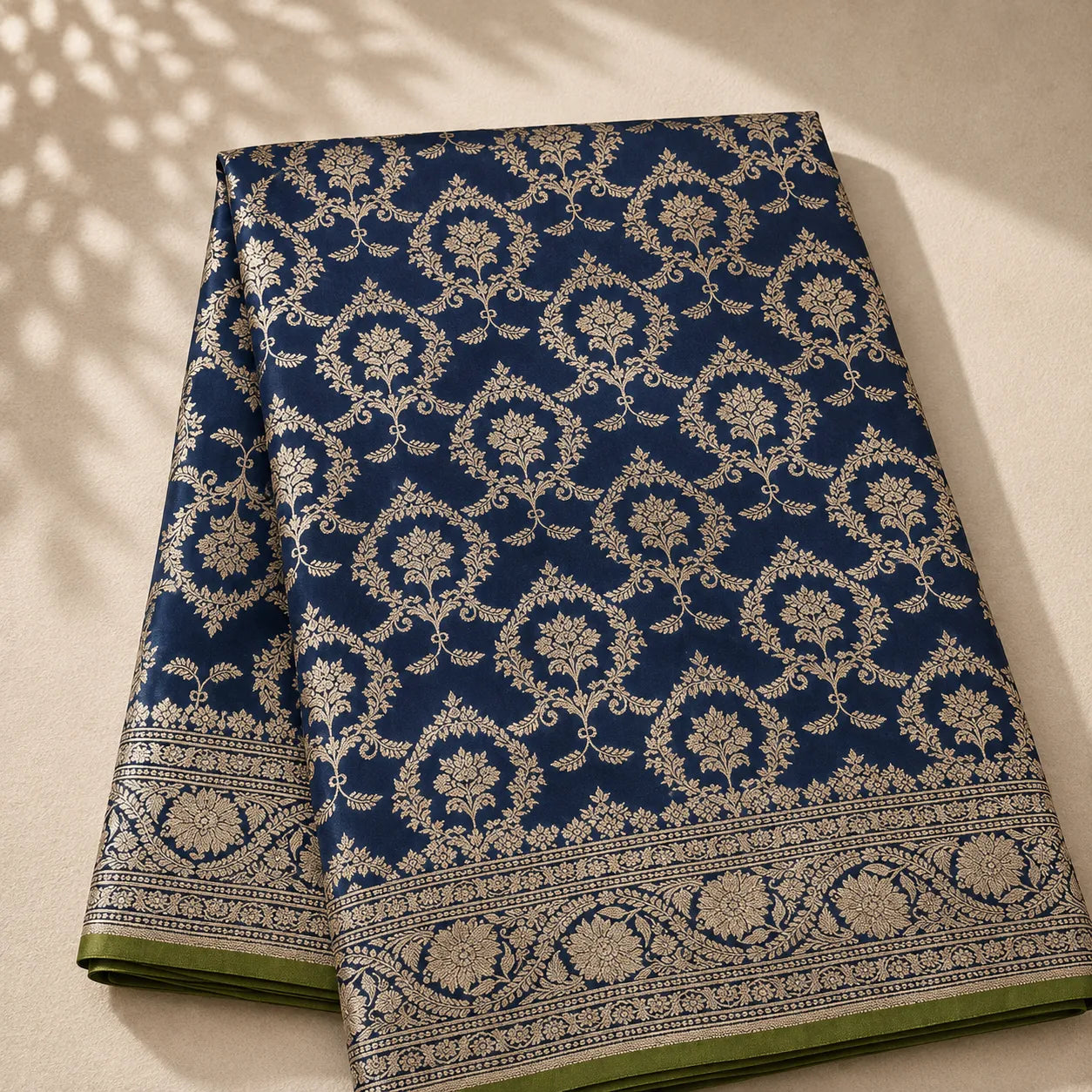 Royal Zari Floral Banarasi Silk Saree