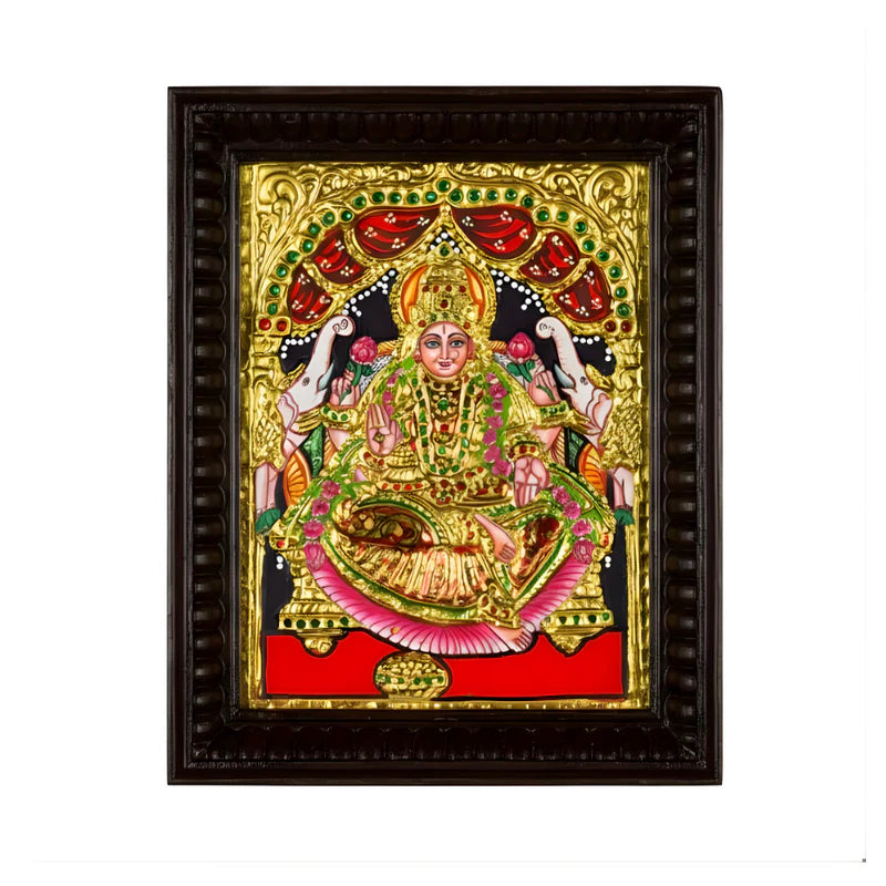 Radiance of Prosperity: Gaja Lakshmi in Tanjore Splendor