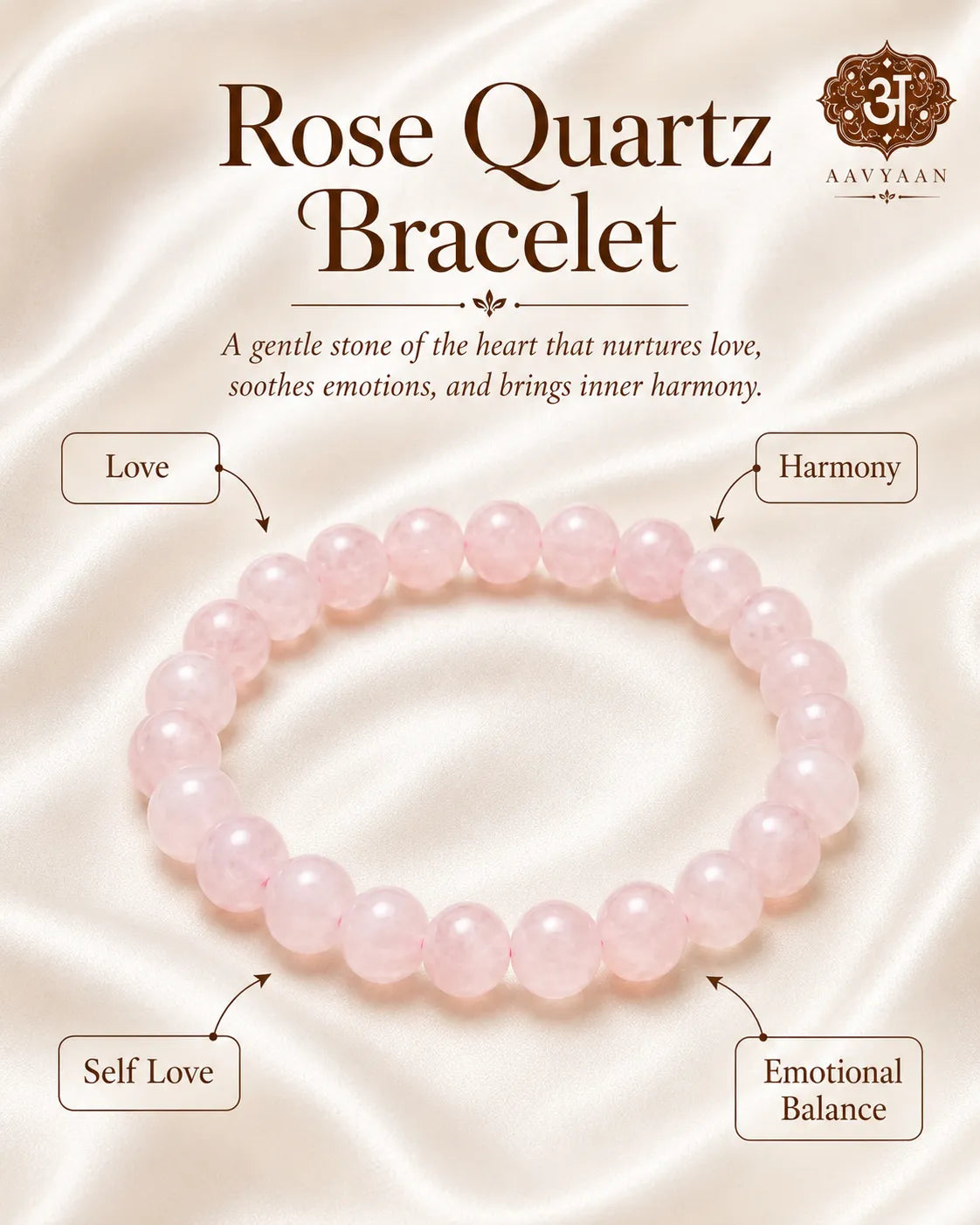 Rose Quartz Bracelet (Love and Harmony)