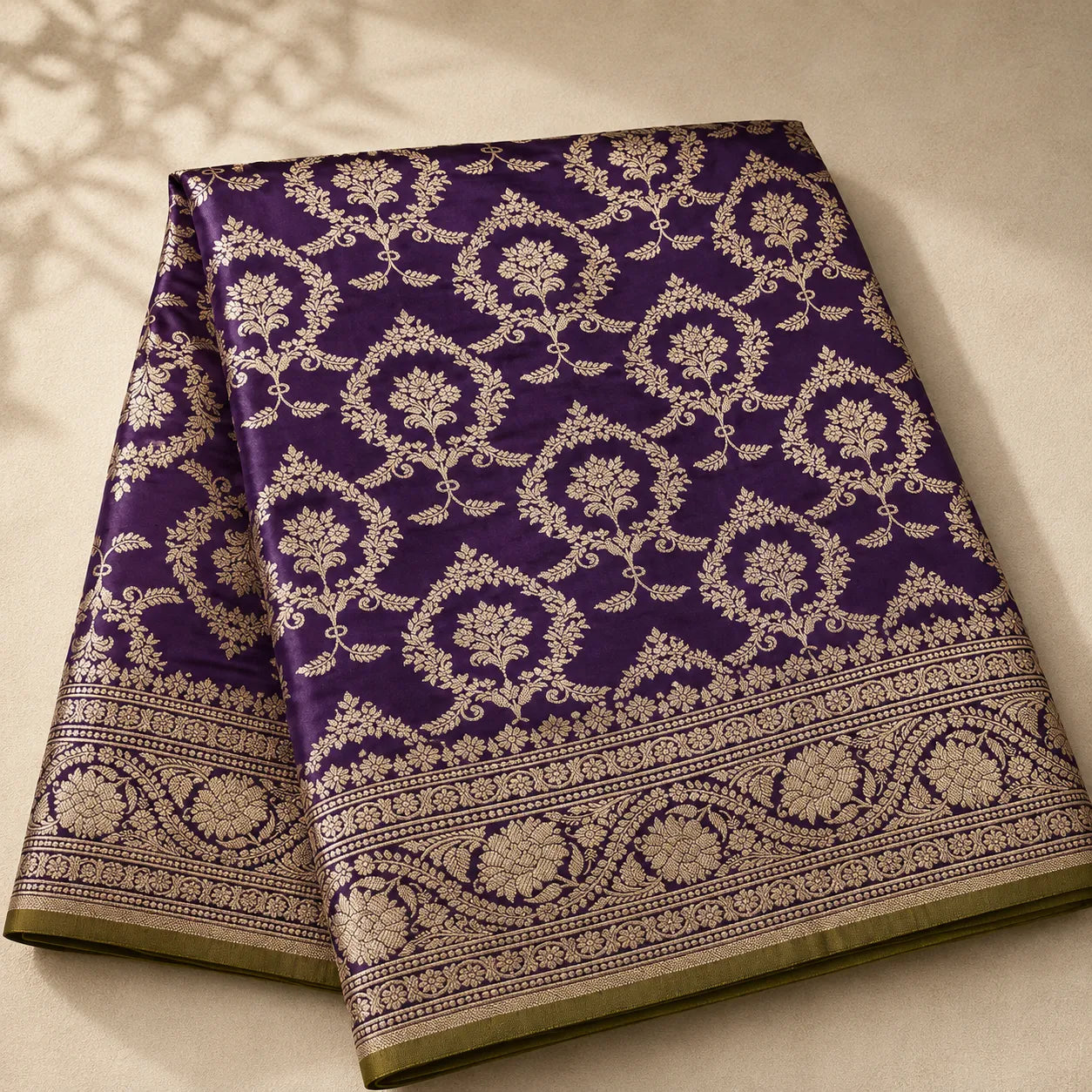 Royal Zari Floral Banarasi Silk Saree