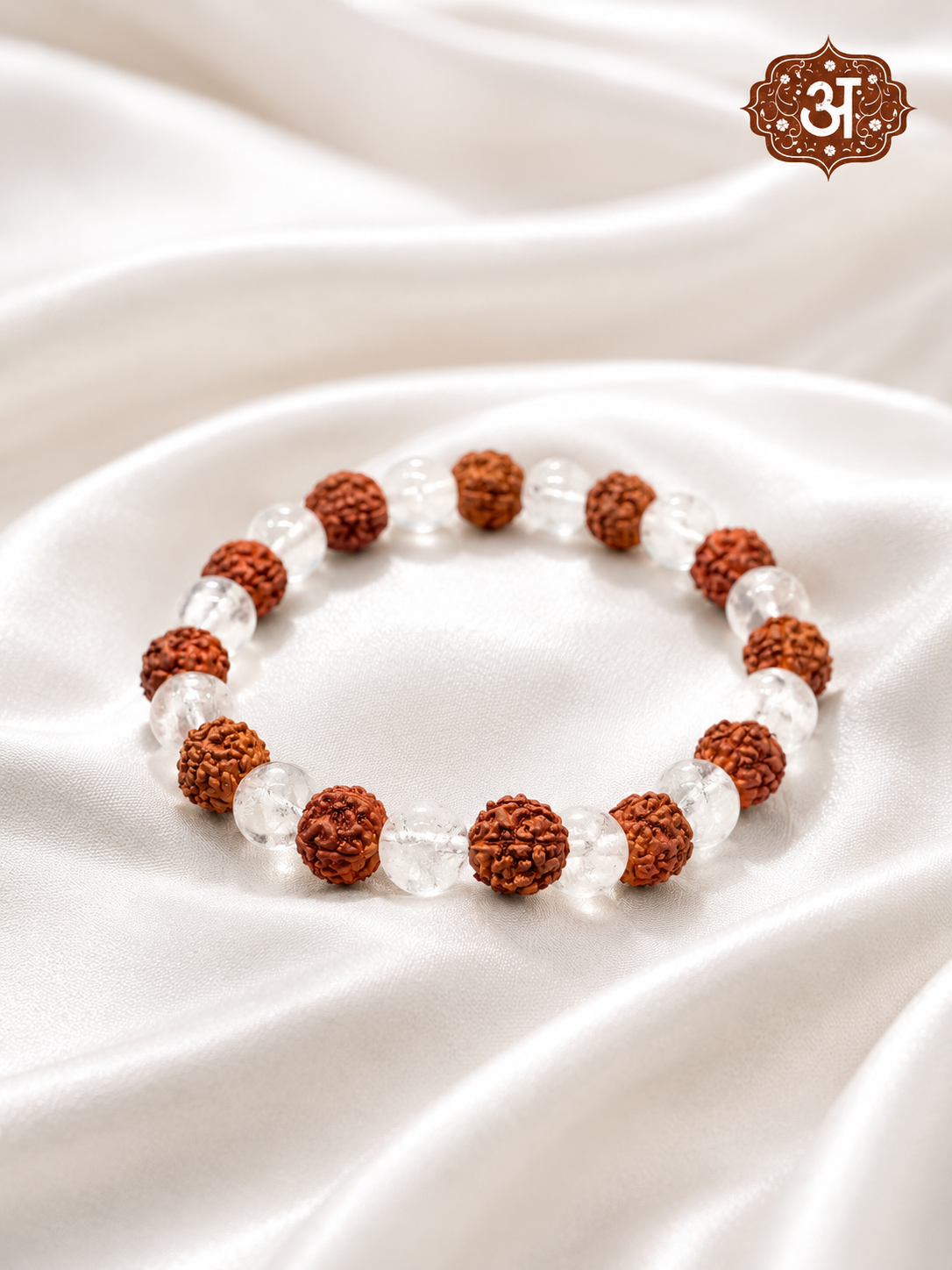 Rudraksha Sphatik Bracelet