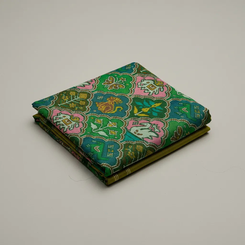 Swan & Elephant Patola Dupatta