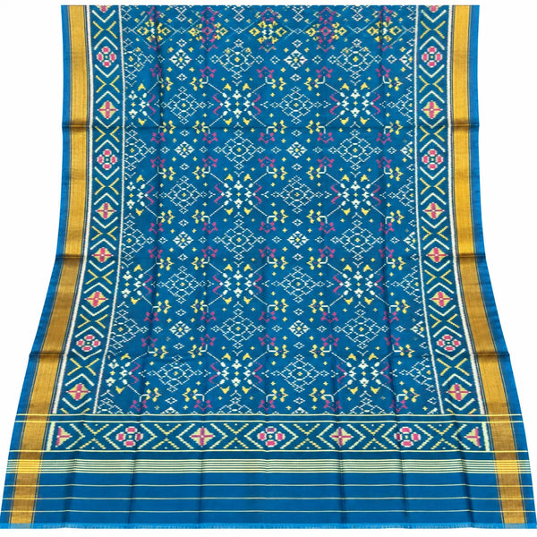 Teal Heritage Single Ikat Dupatta