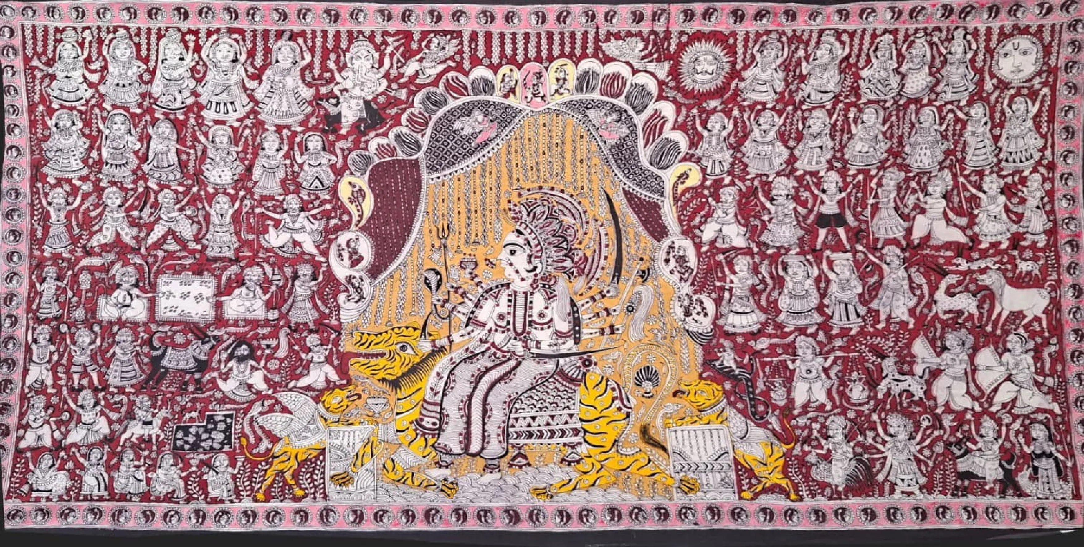 The Enthroned Mother of Divine Abundance in Mata Ni Pachedi by Suresh Chitara