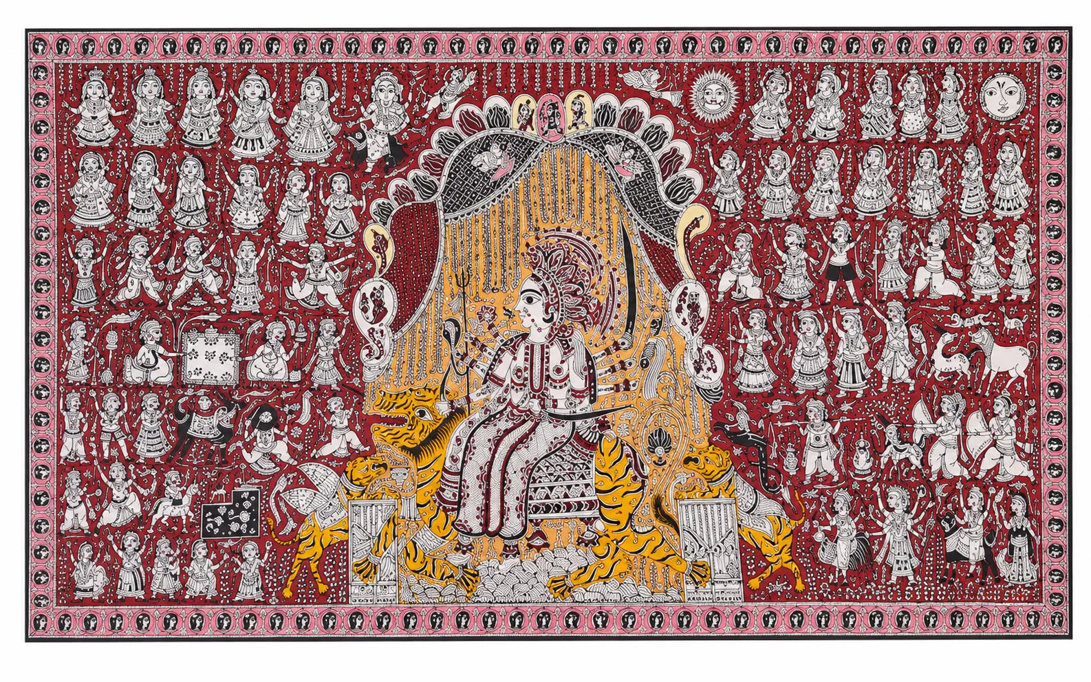The Enthroned Mother of Divine Abundance in Mata Ni Pachedi by Suresh Chitara