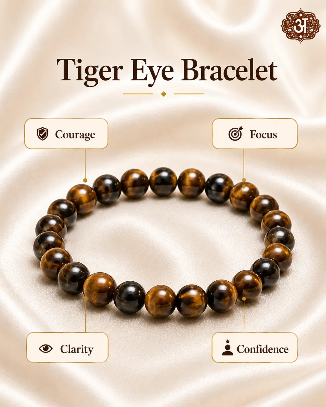 Tiger Eye Bracelet (Willpower and strength)