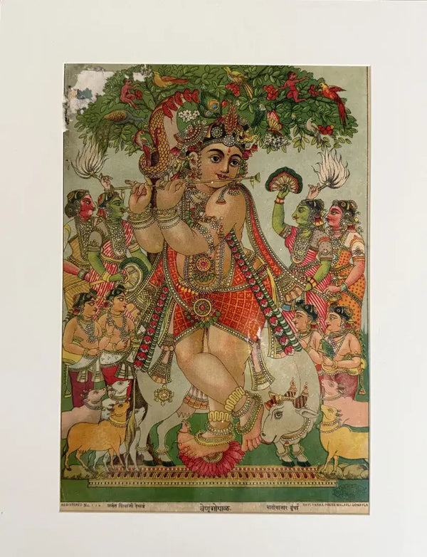 Venugopal in Oleograph by Ravi Varma