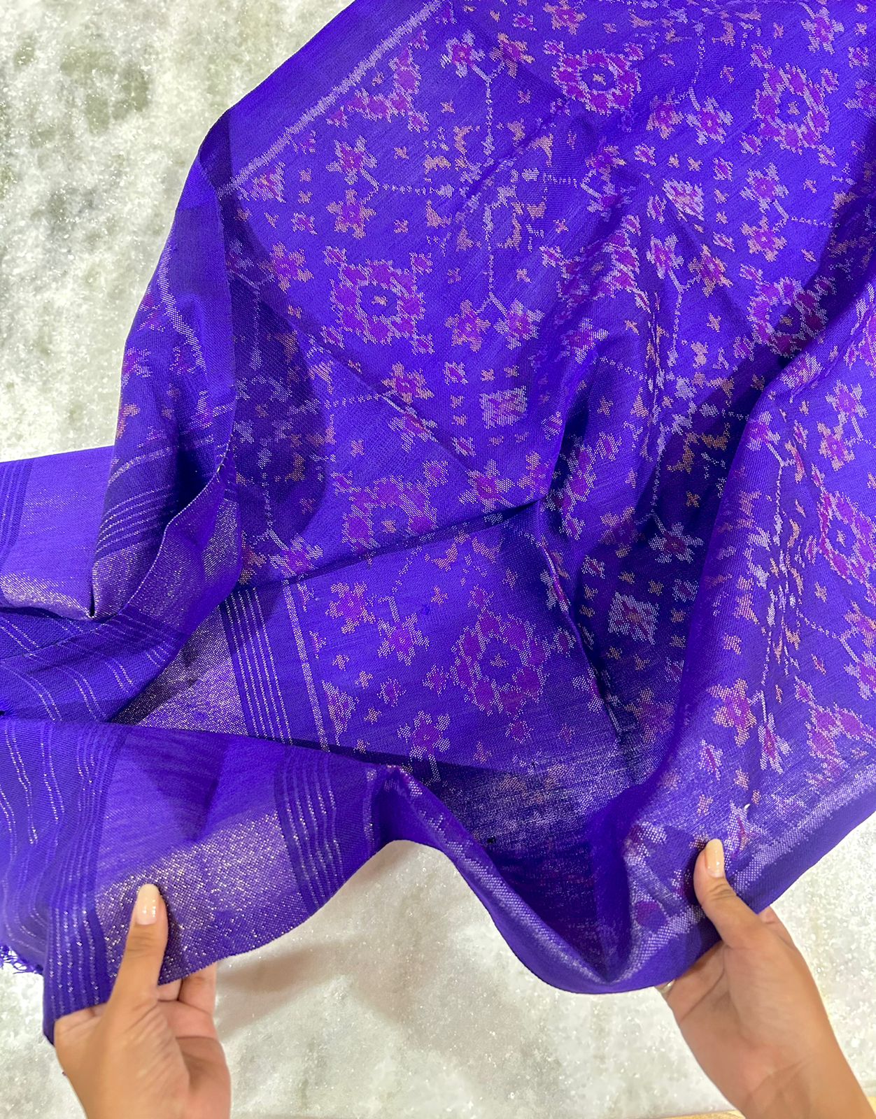 Violet Patola Shawl