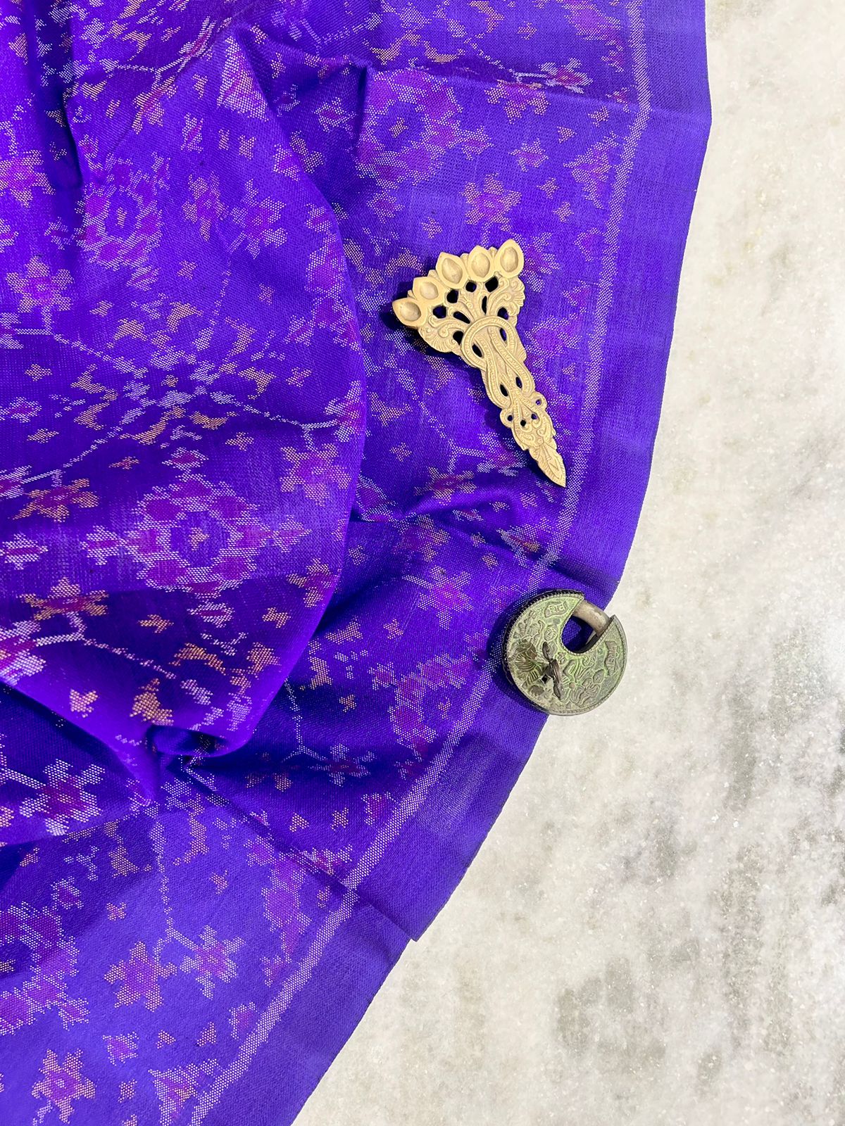 Violet Patola Shawl