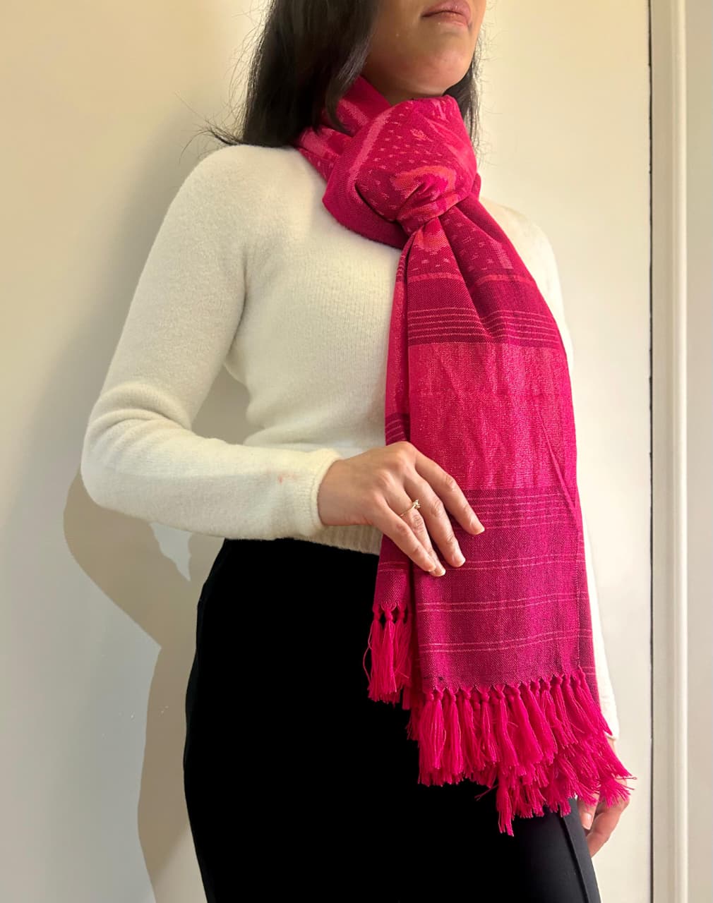 Pink Patola shawl