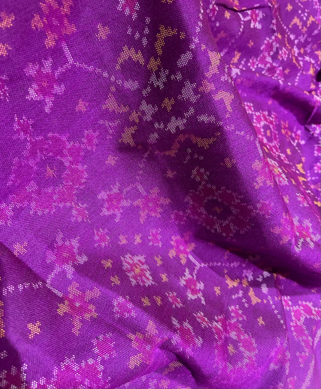 Purple Patola shawl
