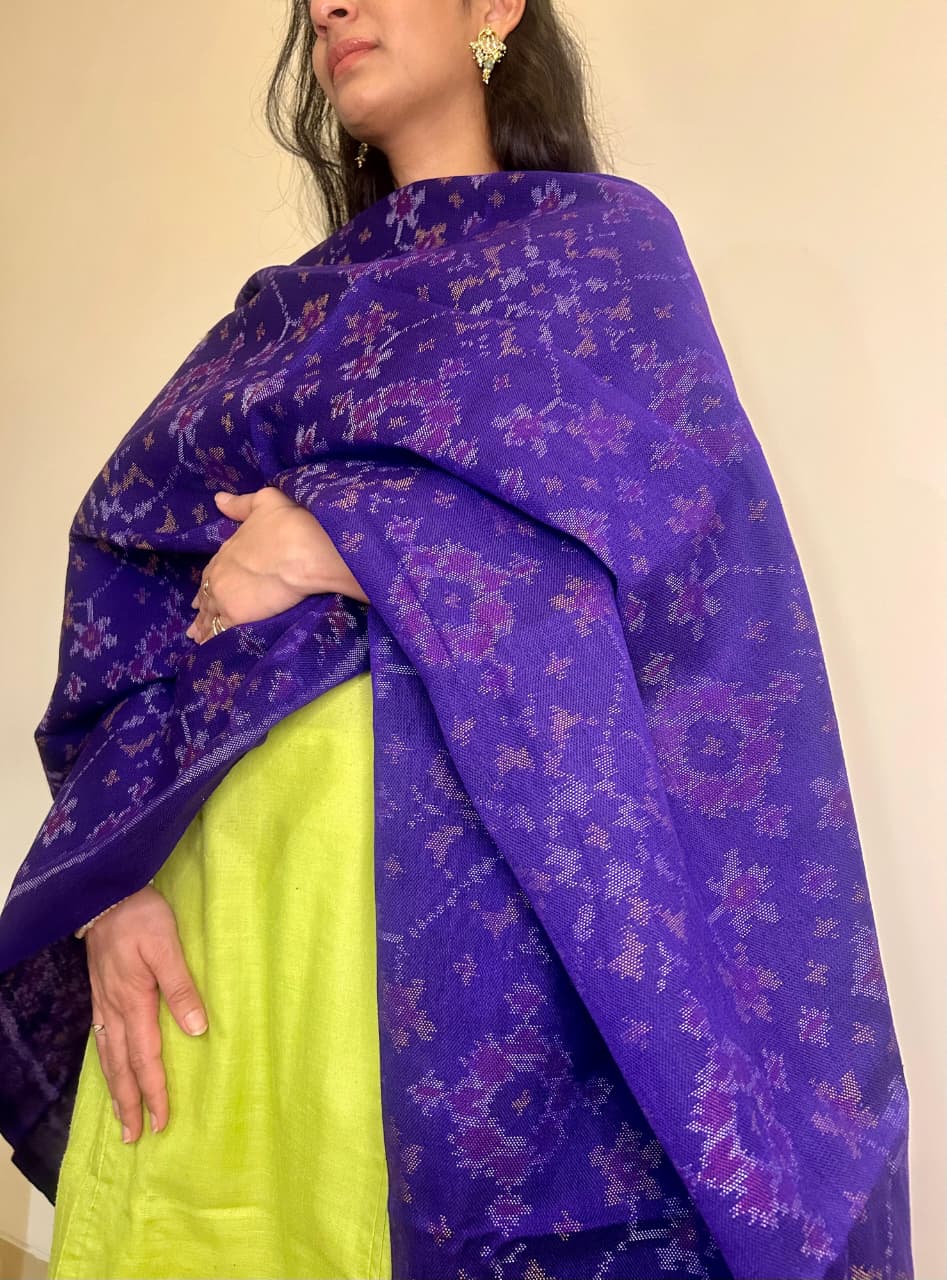 Violet Patola Shawl