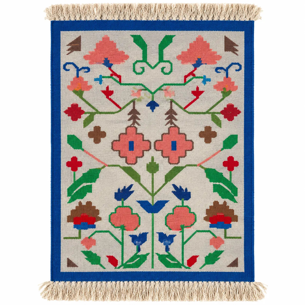 Blooming Vine Handwoven Dhurrie