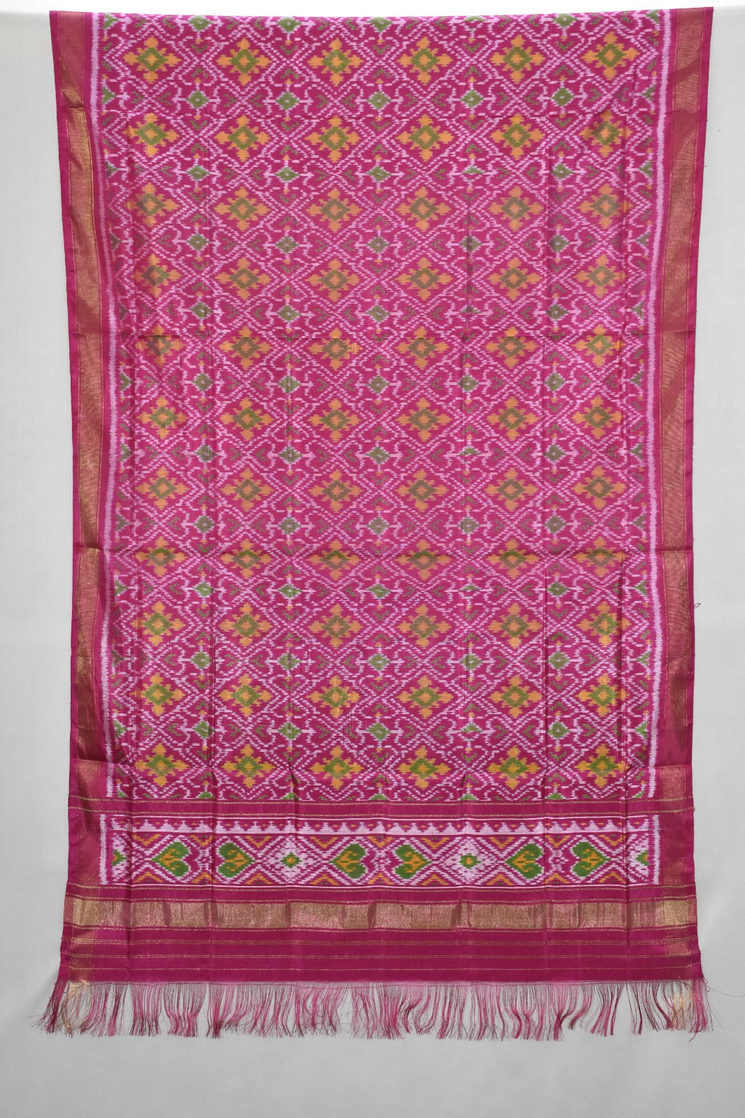 Traditional Geometric Ikat Patola Dupatta