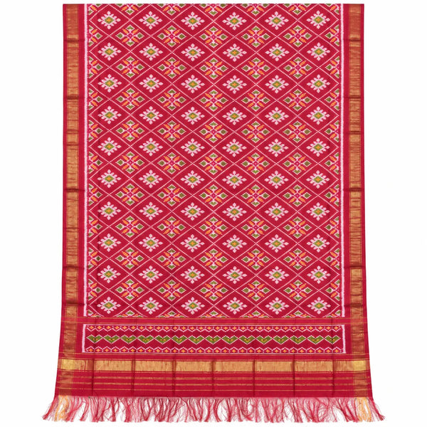 Diamond Floral Heritage Single Ikat Patola Dupatta