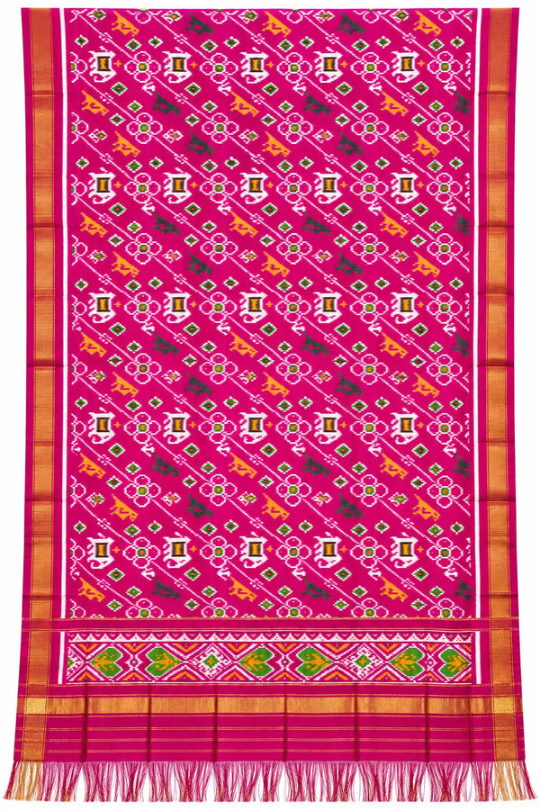 Gulmohar Heritage Single Ikat Patola Dupatta