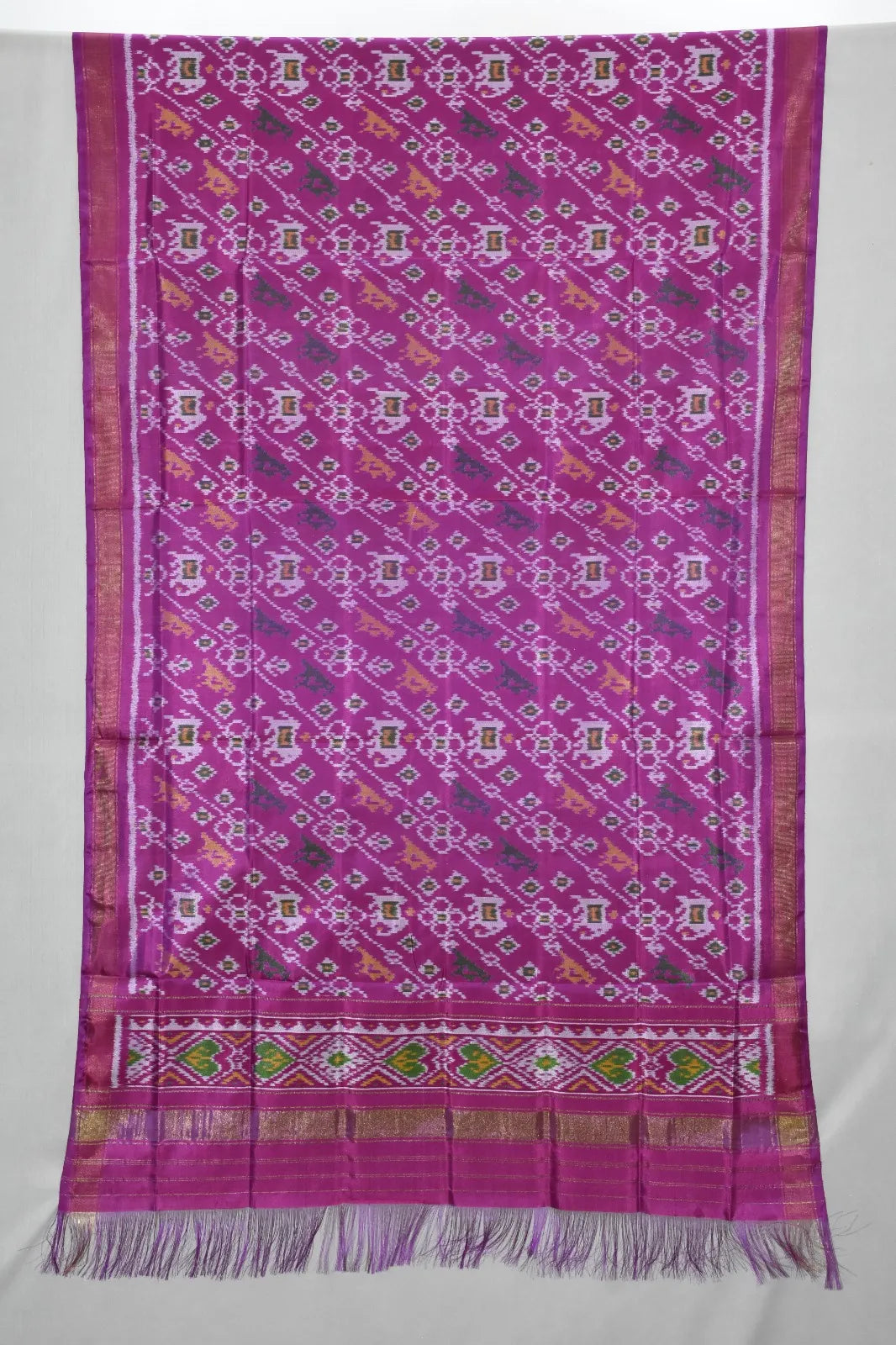 Gulmohar Heritage Single Ikat Patola Dupatta
