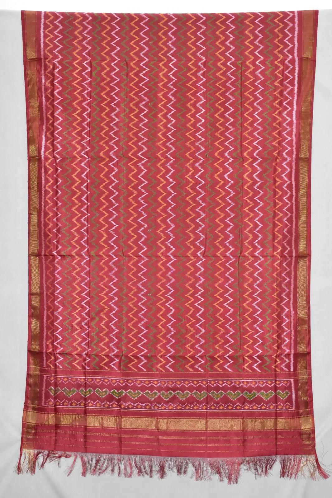 Leheriya Rhythm Ikat Patola Dupatta
