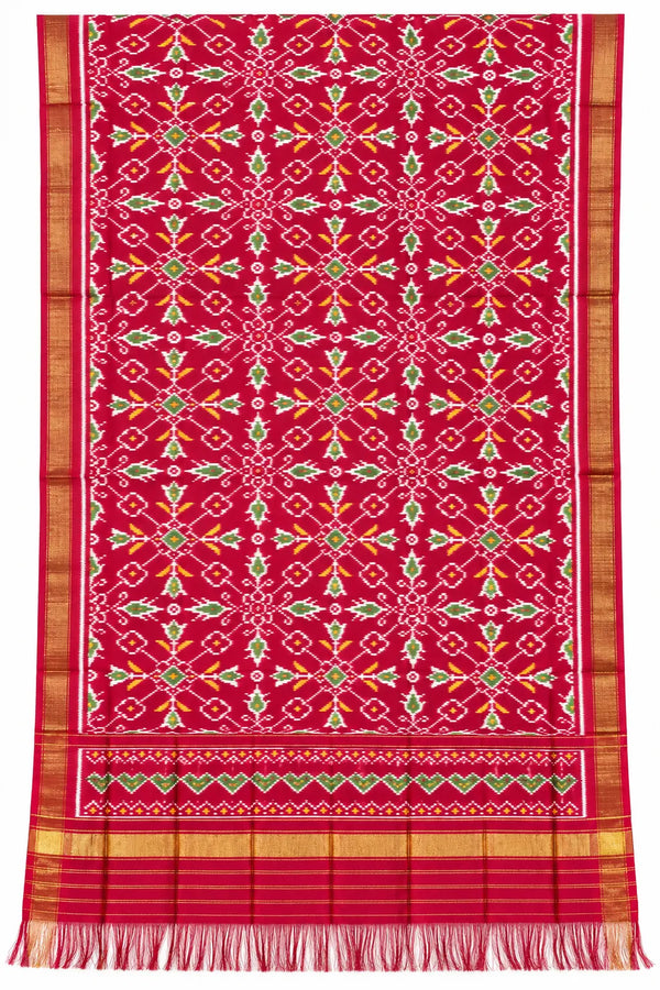 Ananta Jaal Handwoven Ikat Patola Dupatta