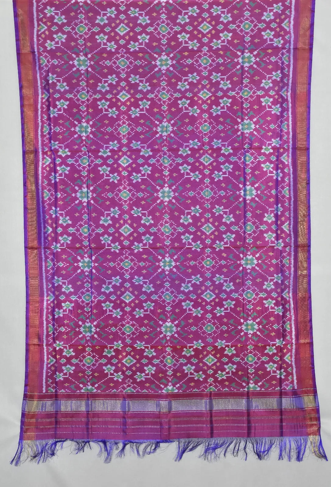 Gulnaar Jaal Single Ikat Patola Dupatta