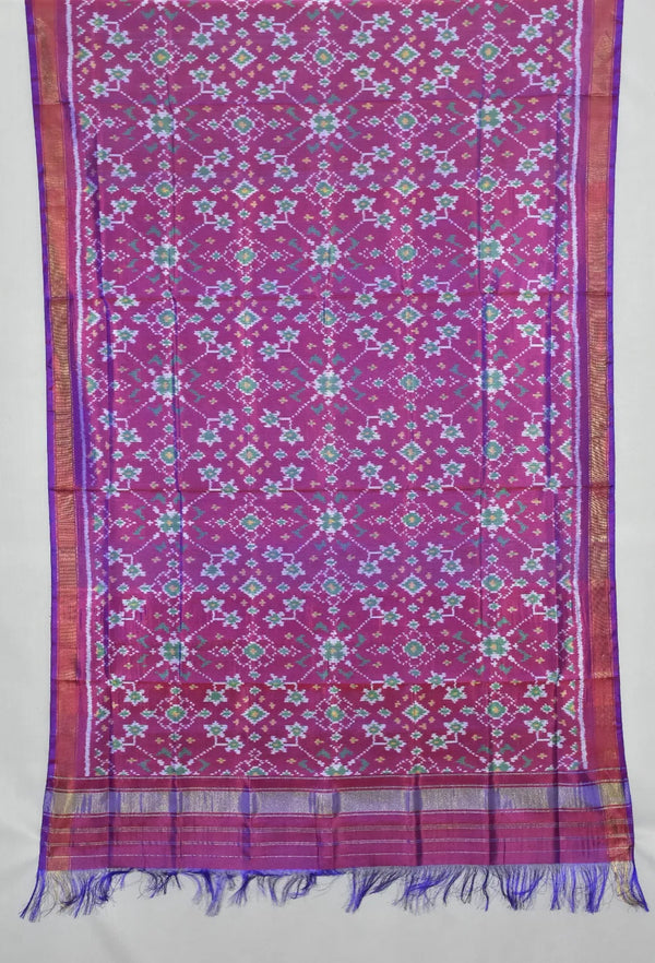 Gulnaar Jaal Single Ikat Patola Dupatta