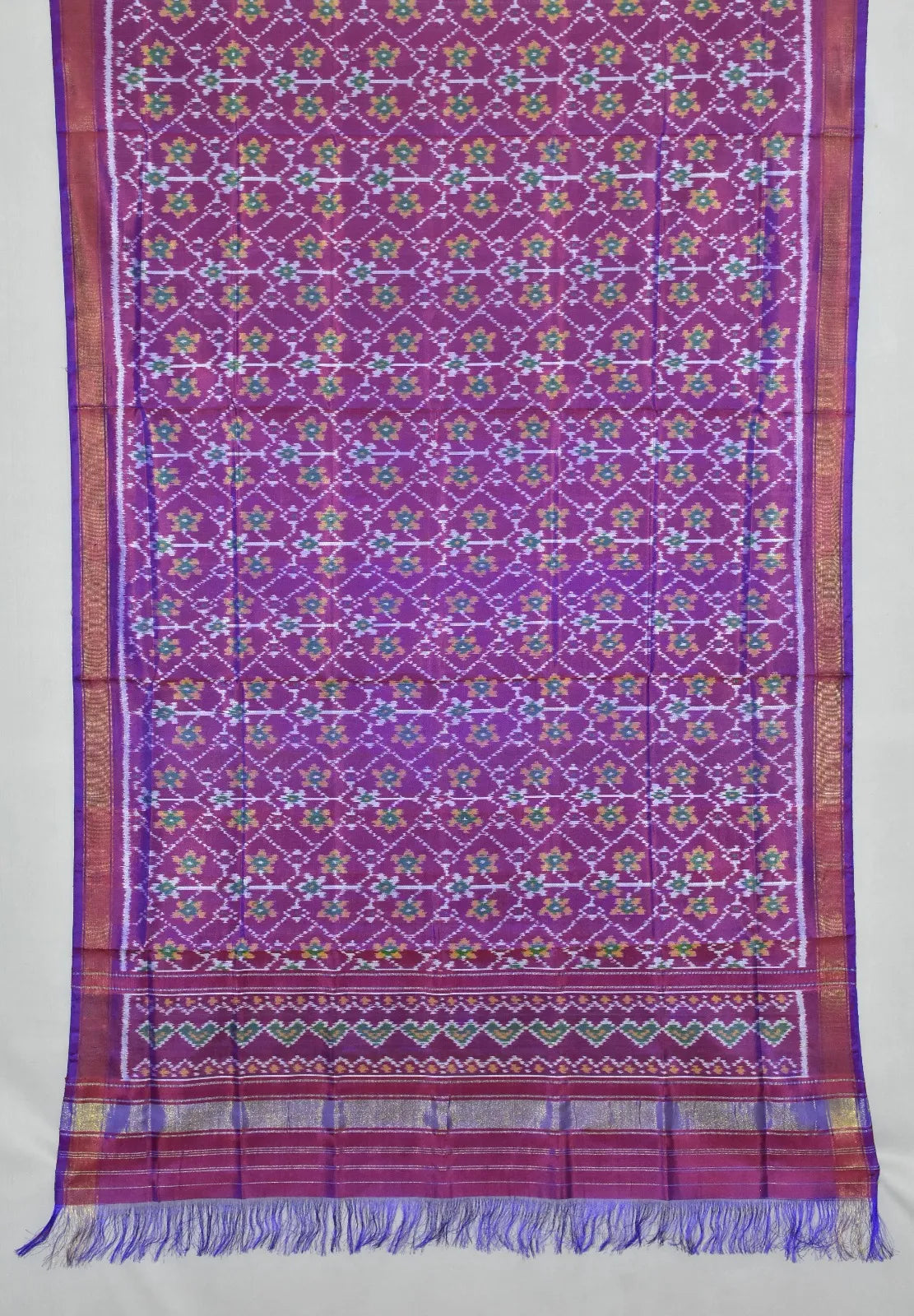 Floral Jaal Ikat Patola Dupatta