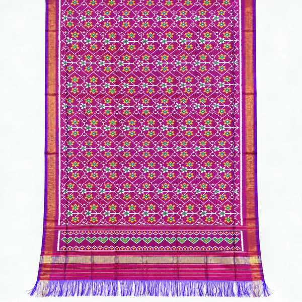 Floral Jaal Ikat Patola Dupatta