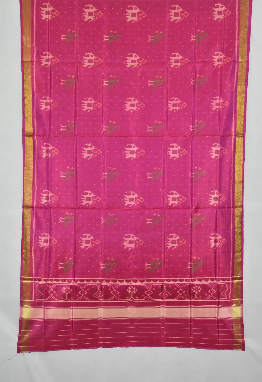 Gaj and Shuka Ikat Patola Dupatta