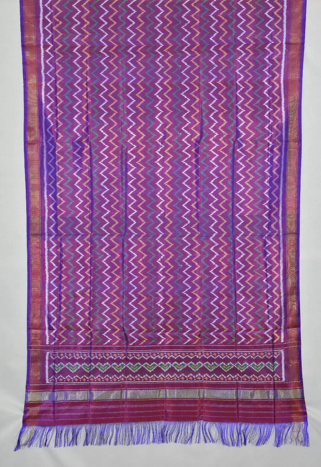 Leheriya Rhythm Ikat Patola Dupatta