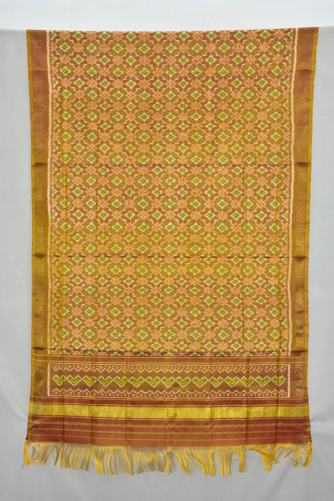 Rajwadi Diamond Jaal Ikat Patola Dupatta