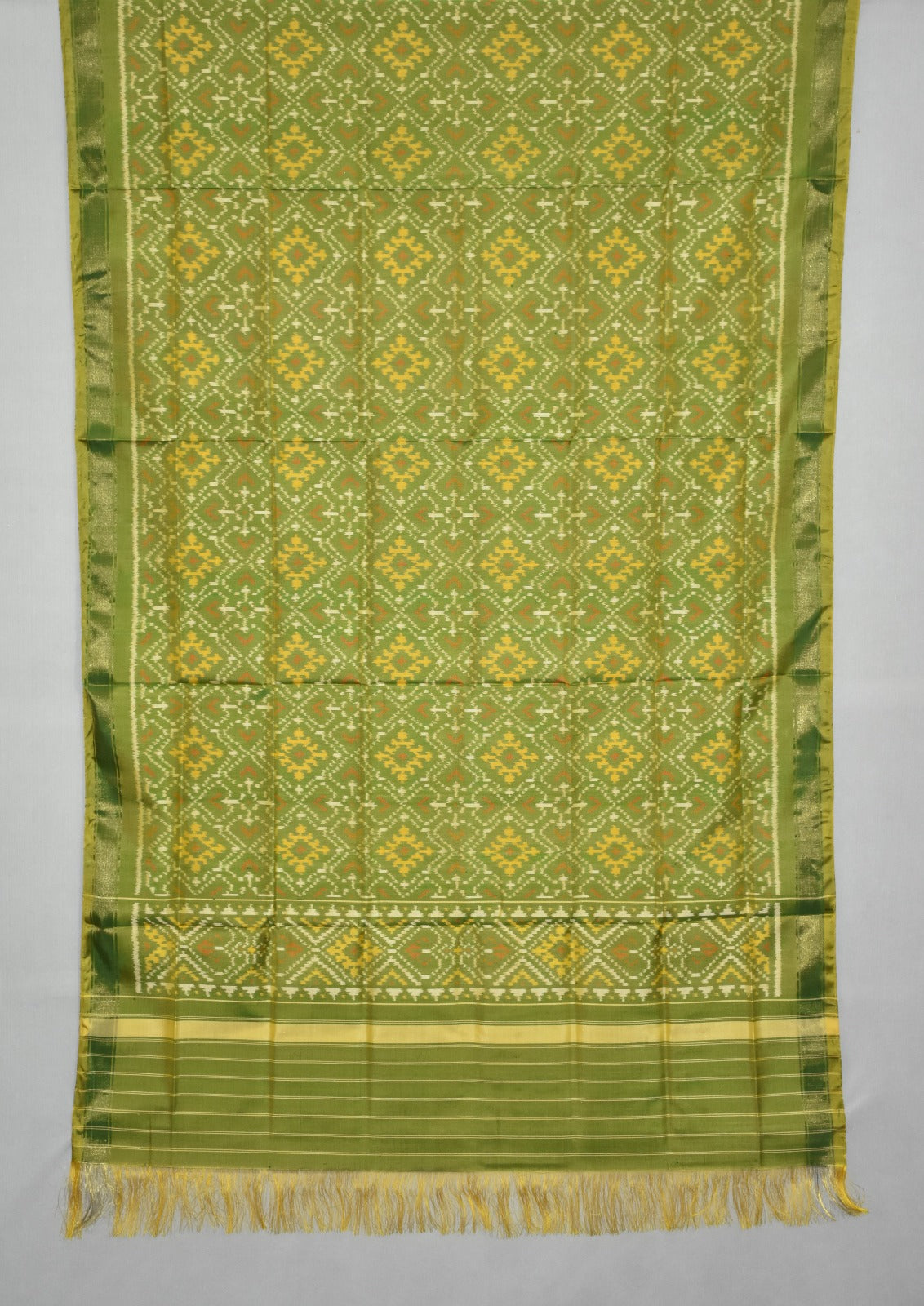Traditional Geometric Ikat Patola Dupatta