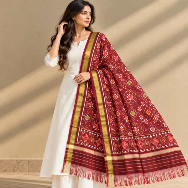 Blossom Patola Dupatta