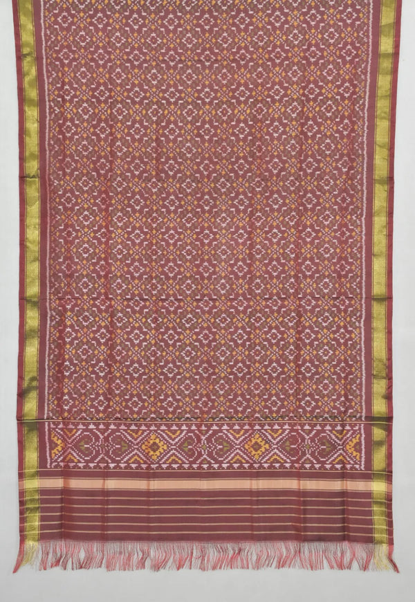 Intricate Diamond Weave Patola Dupatta