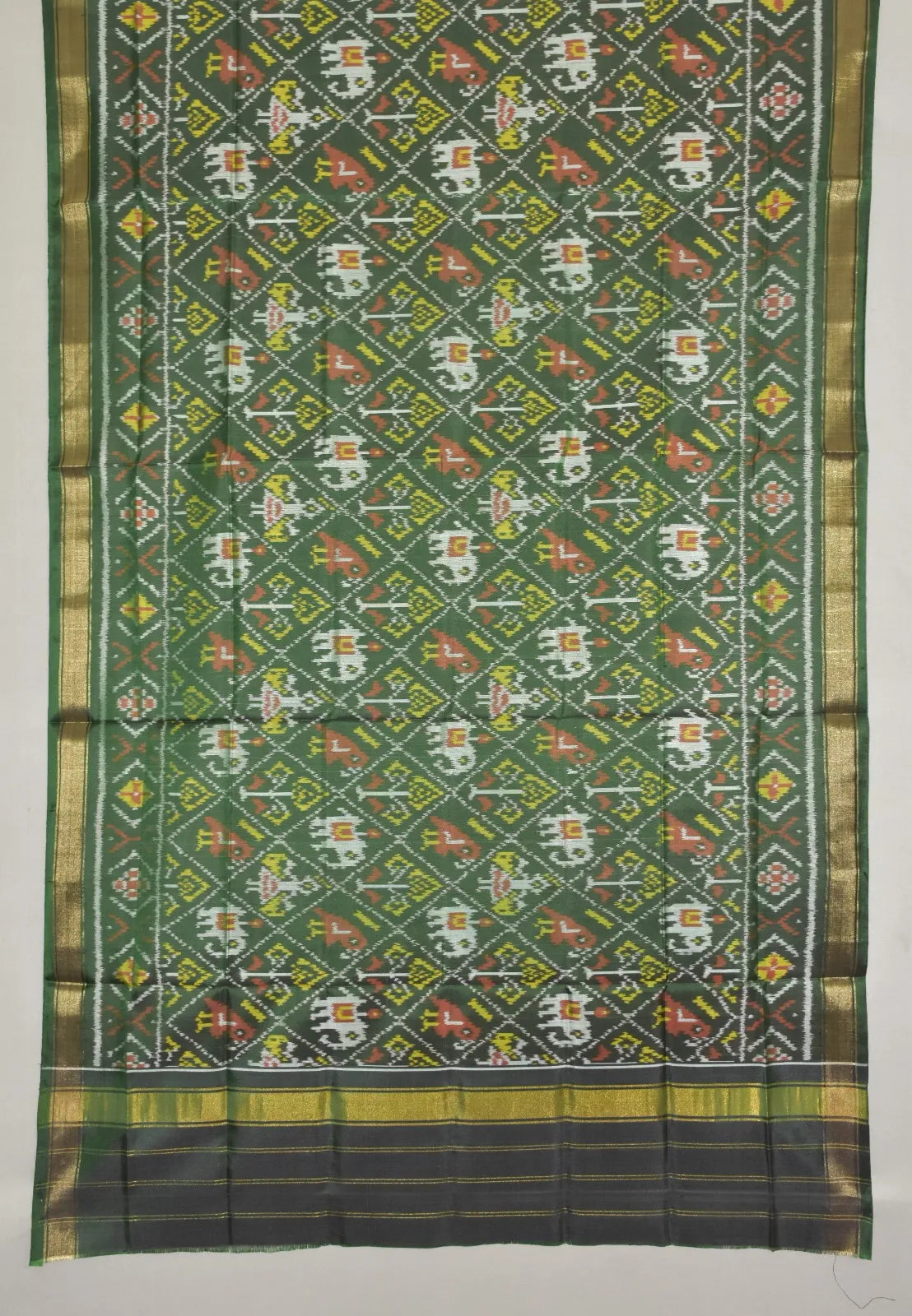 Heritage Elephant Motif Patola Dupatta