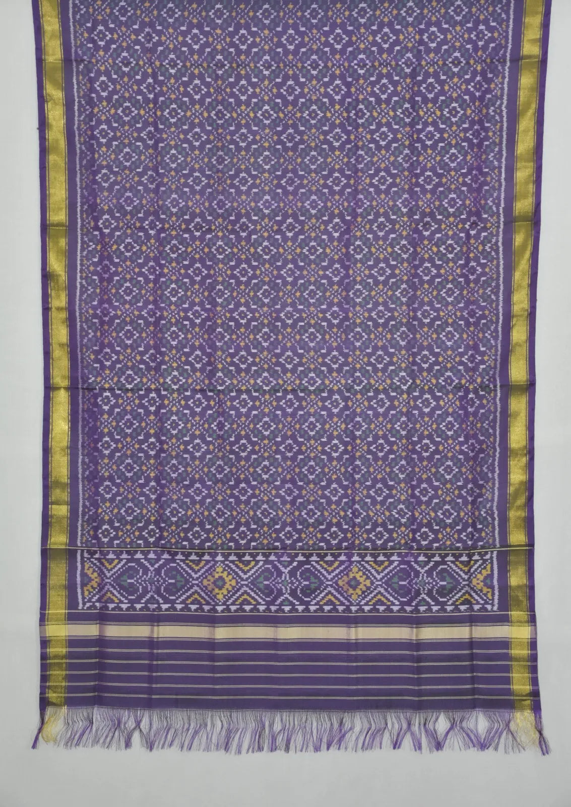 Intricate Diamond Weave Patola Dupatta