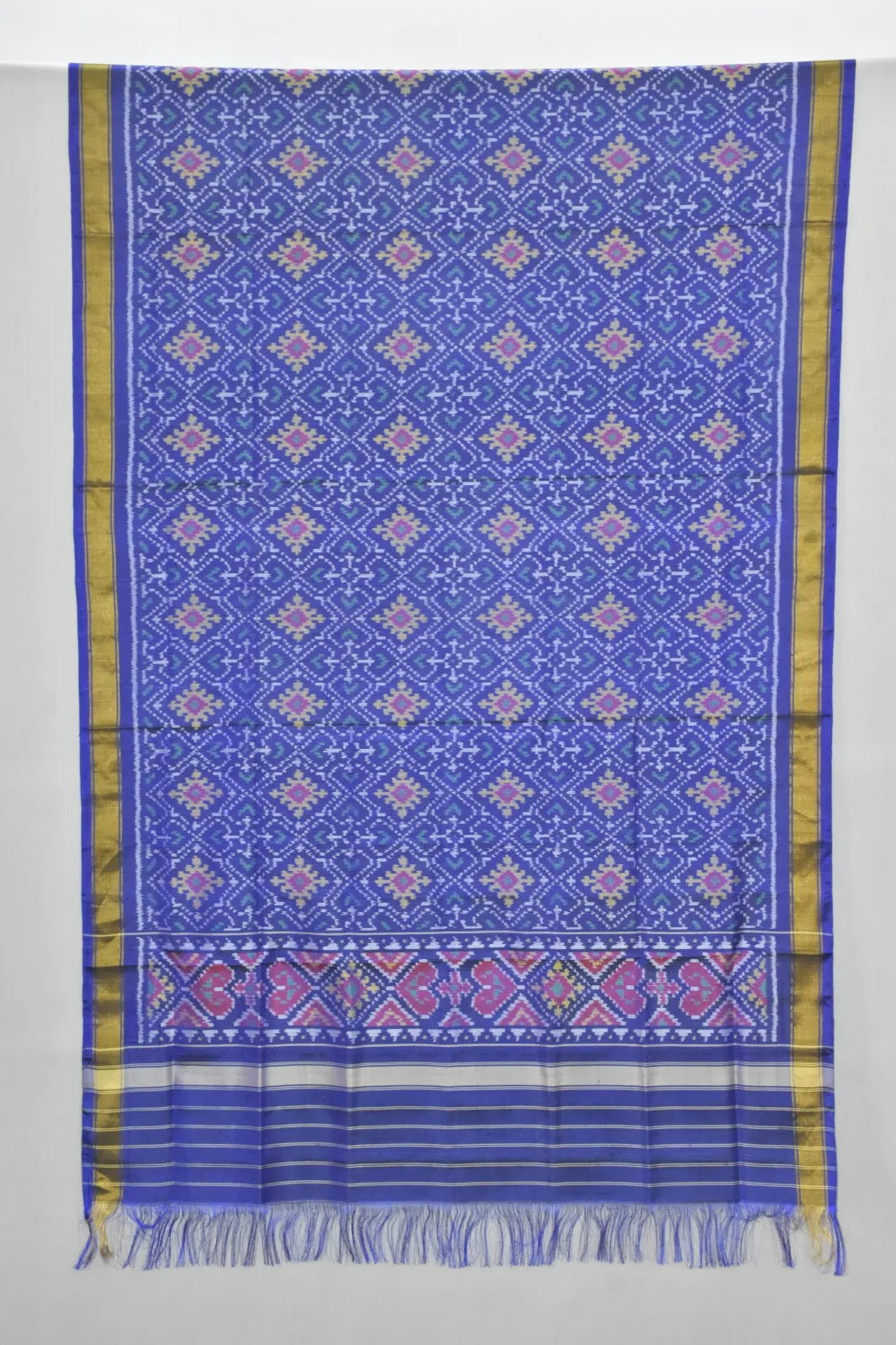 Traditional Geometric Ikat Patola Dupatta