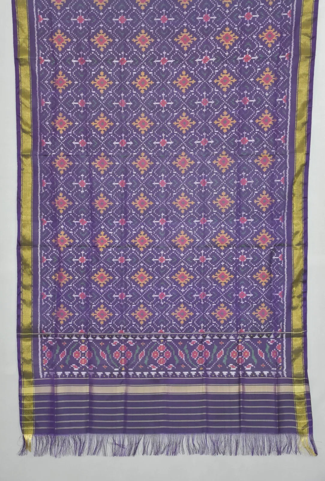 Traditional Diamond Bloom Patola Dupatta