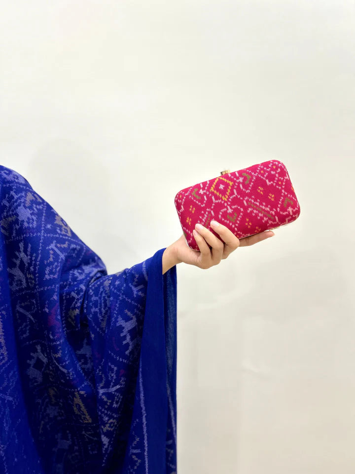 Patola Pink Clutch