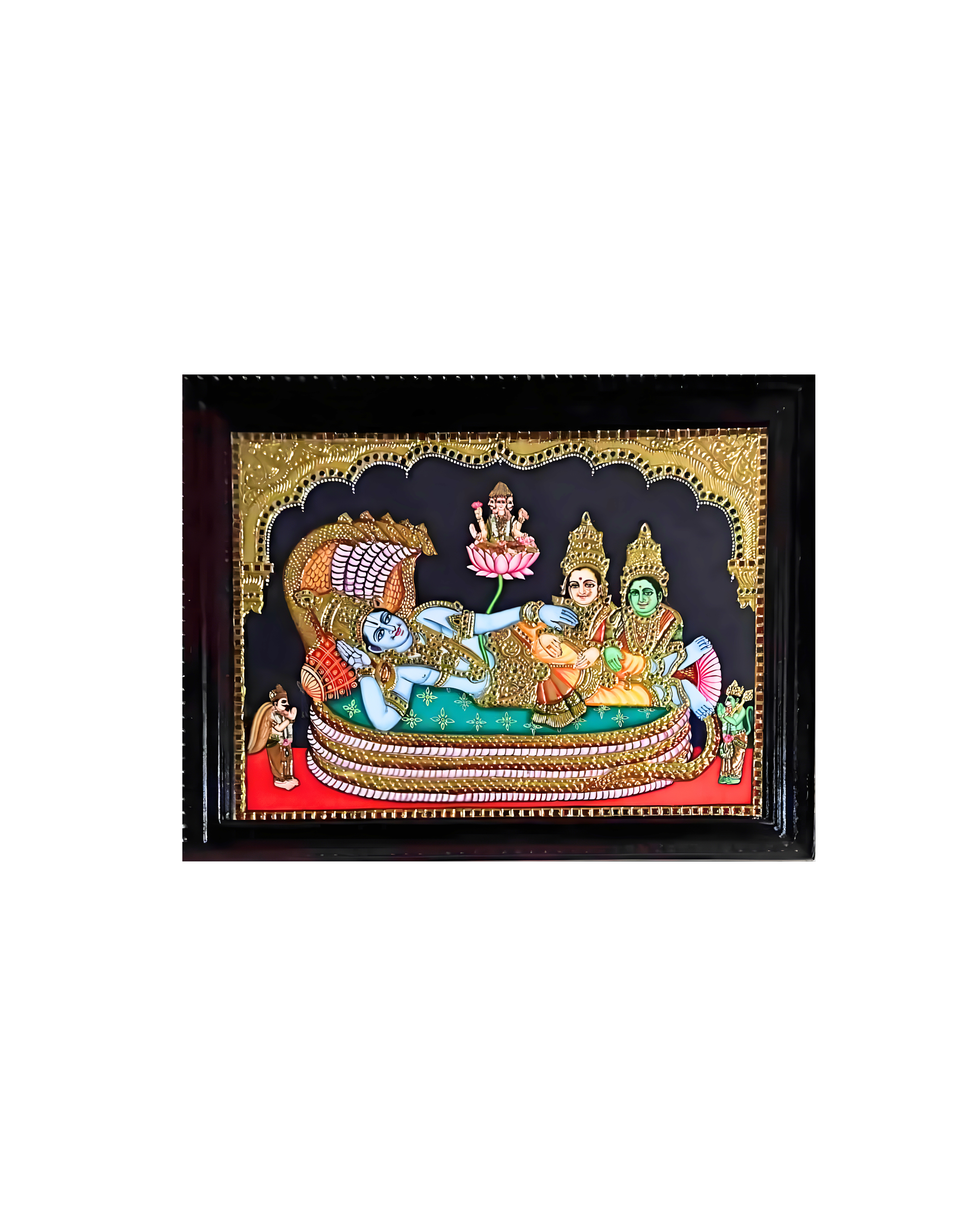 Sheshayi Vishnu with Sridevi and Bhudevi